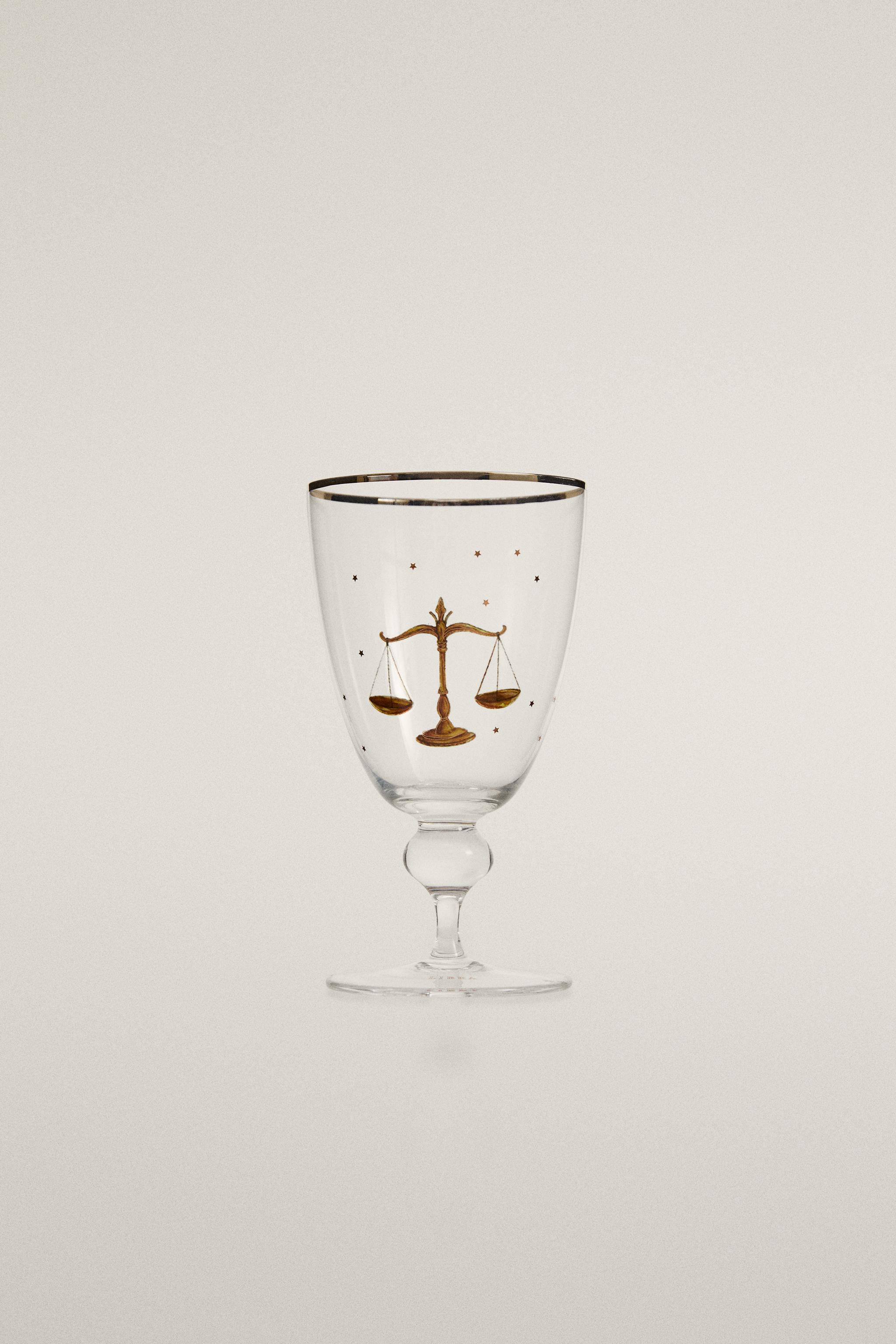 LIBRA ZODIAC GLASS | MARISA BERENSON